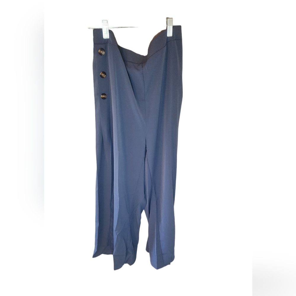 Blue Zanzea wide leg pants. Pockets on the sides. Size XL